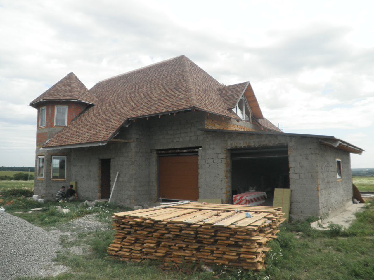 Dom przed rozpoczęciem ocieplania.